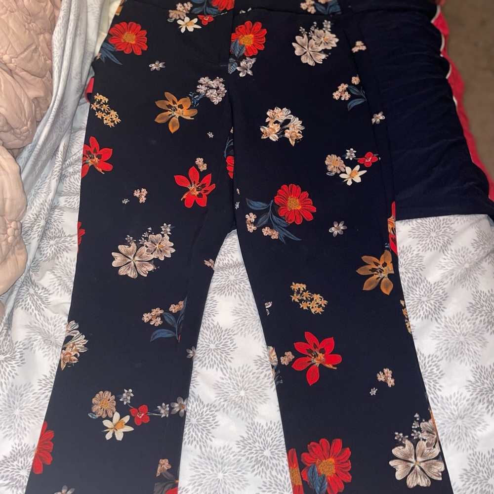 Floral Dress Pants